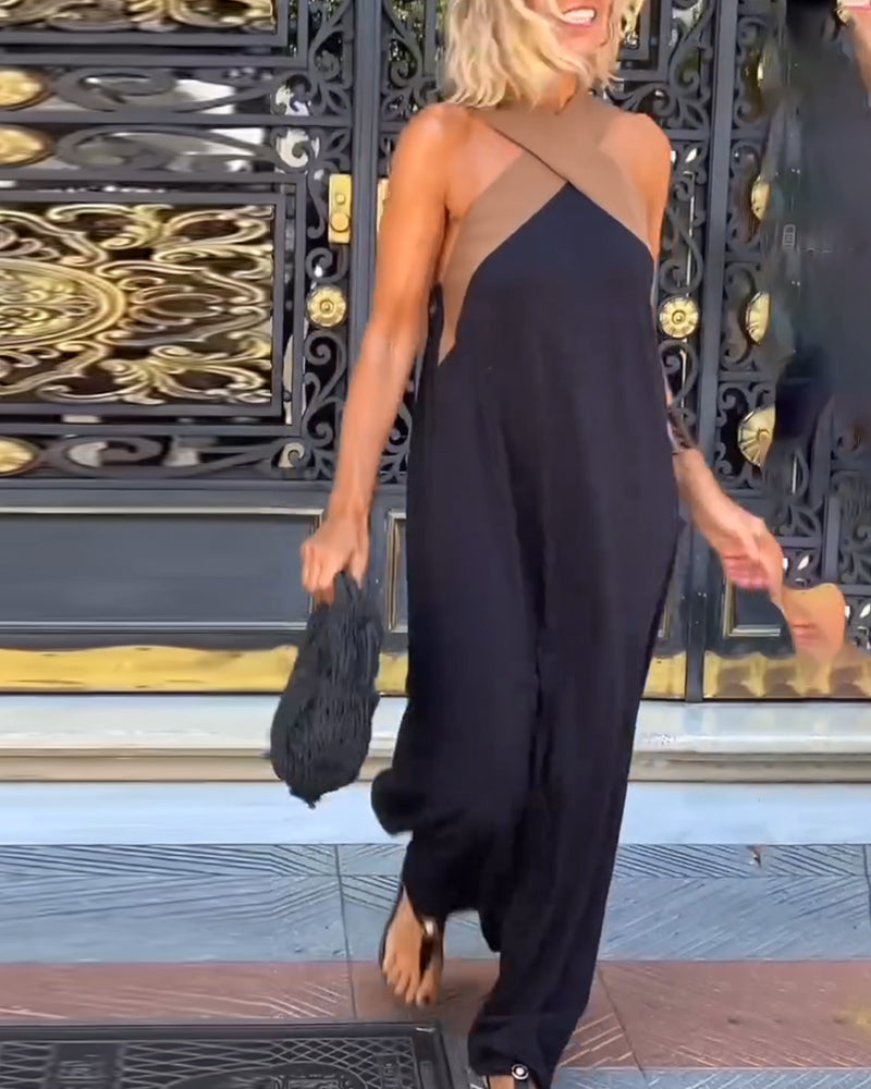 Abigail - Casual Cross Neck Loose Beach Dress