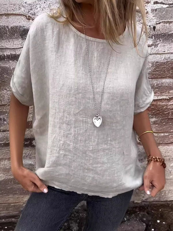 Aviva - Casual O-Neck Loose Top