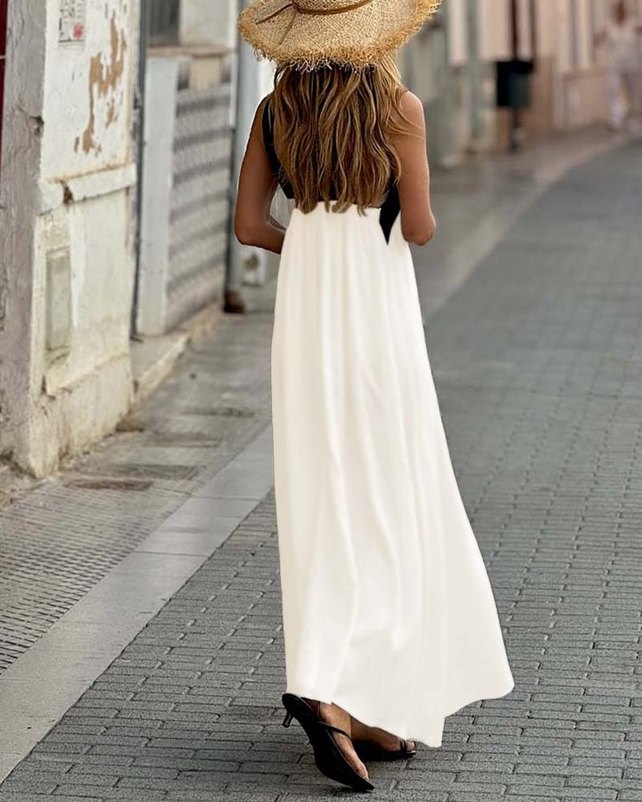 Aria - Classy Cross-Border Ankle-Length Dress