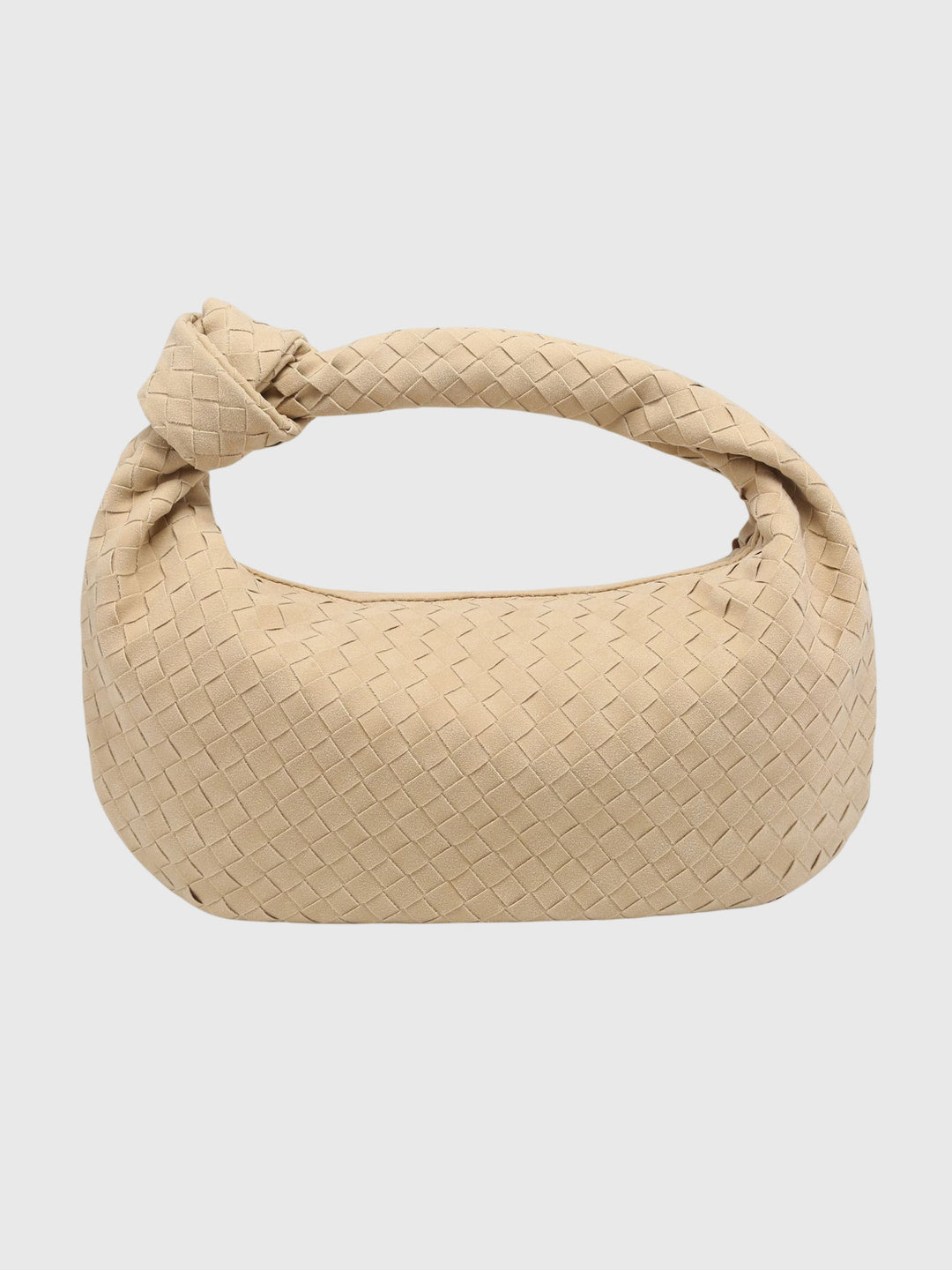 Celeste | Knotted Braided Medium Suede Bag