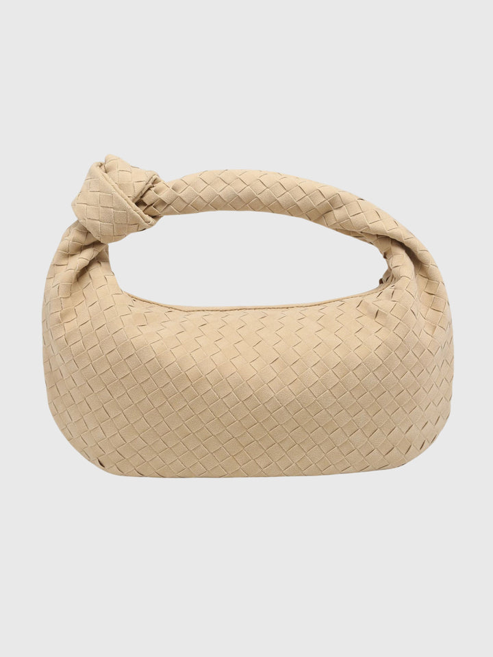 Celeste | Knotted Braided Medium Suede Bag