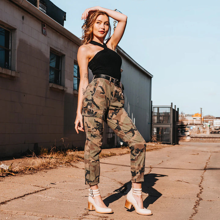 Ever - Women’s Round Toe Chunky Heels