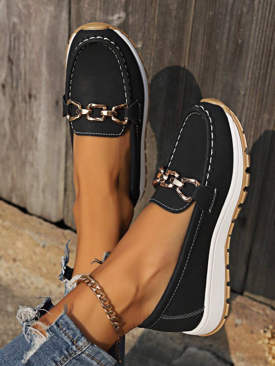 Ffiona – Buckle Detail Loafers