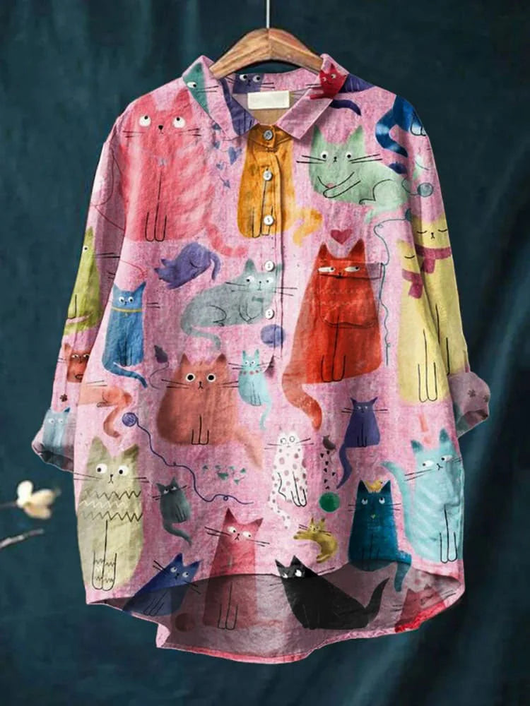 Addison - Creative Cat Art Shirt