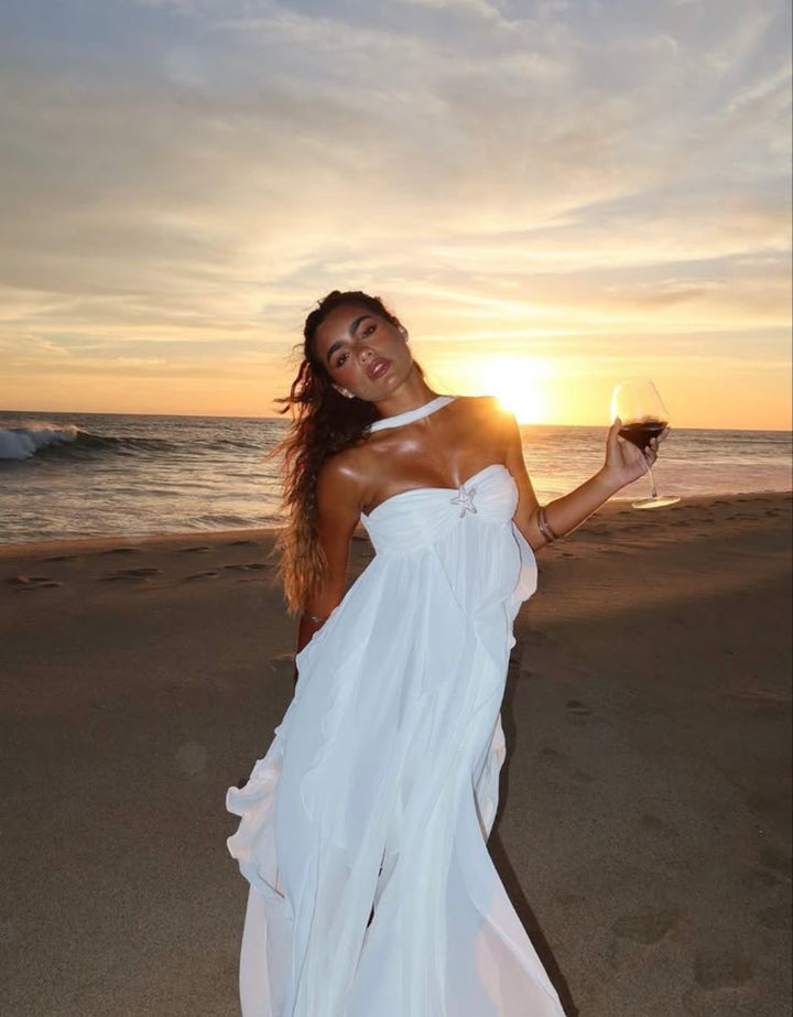 Abigail - Elegant Ruffle Strapless Maxi Dress