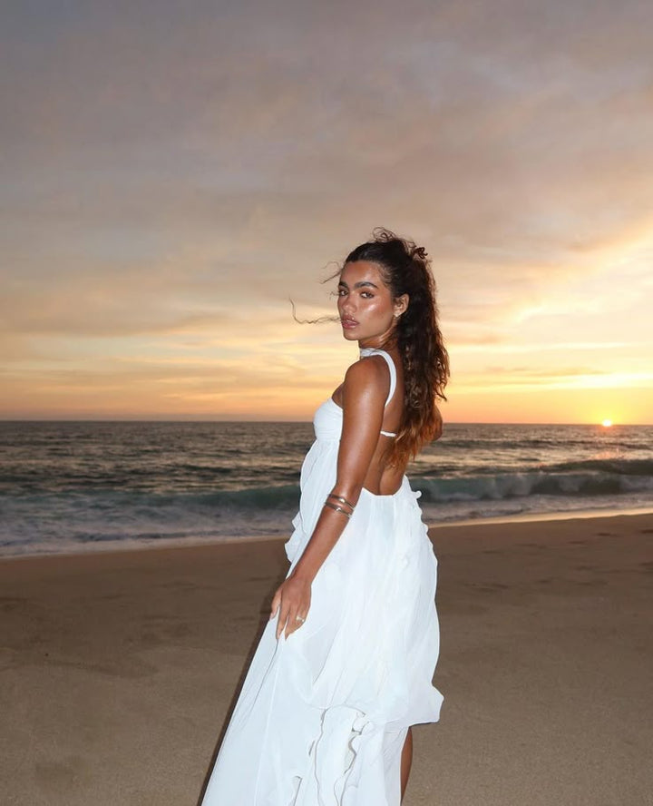 Abigail - Elegant Ruffle Strapless Maxi Dress