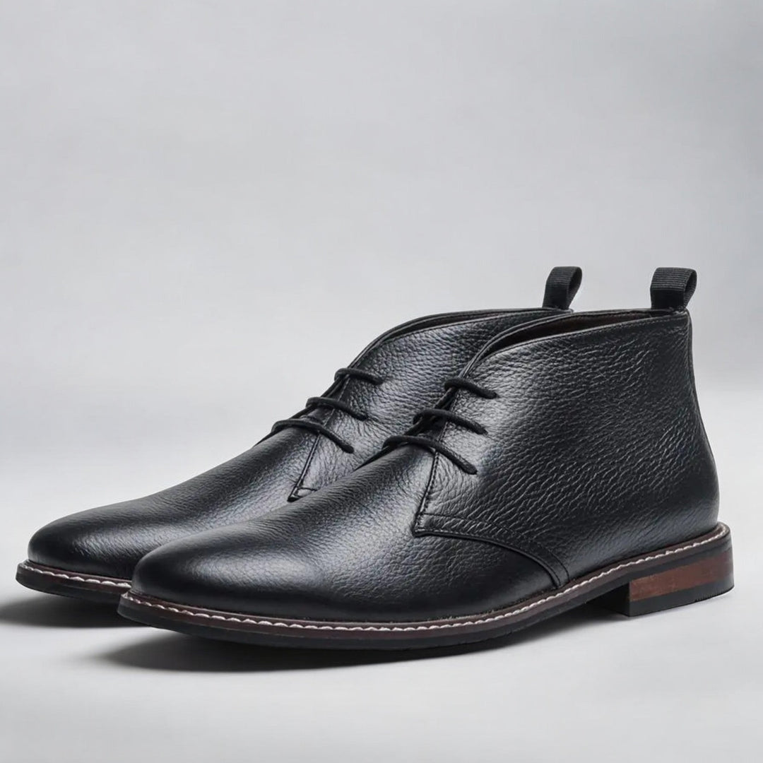 Andrew - Men’s Retro Leather Chukka Boots