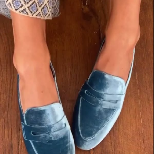 VELORA™ | Velvet Patchwork Loafers