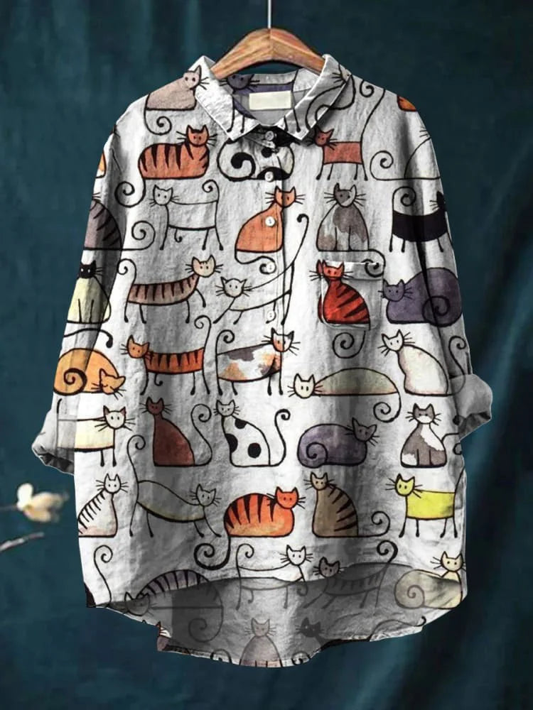 Addison - Creative Cat Art Shirt