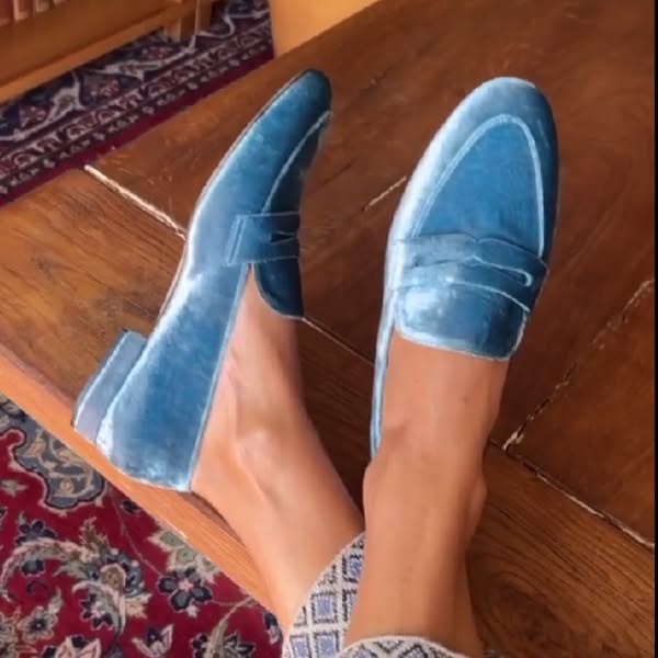 VELORA™ | Velvet Patchwork Loafers