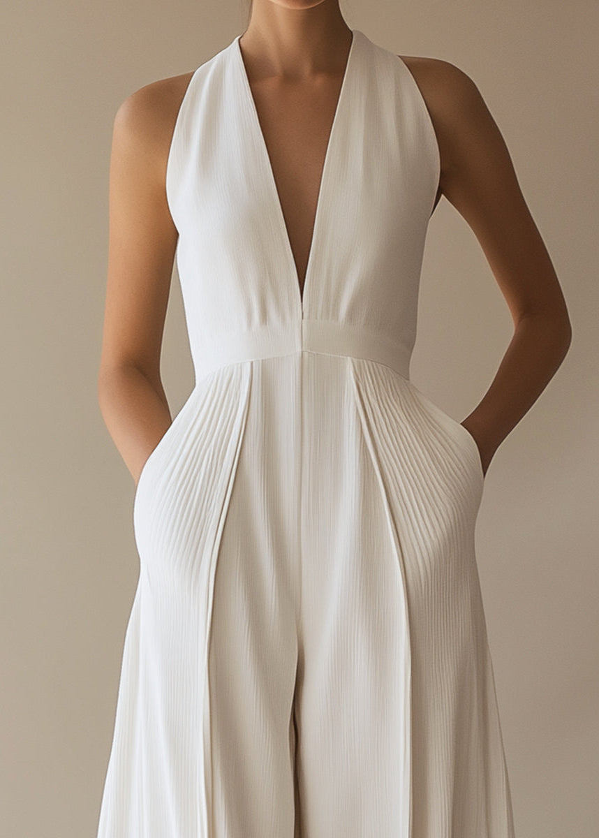 Angela - Women's V-Neck Party Jumpsuit