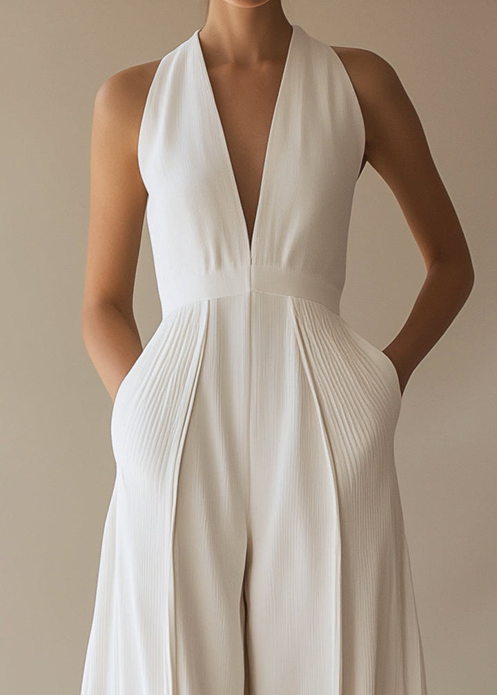 Angela - Women's V-Neck Party Jumpsuit