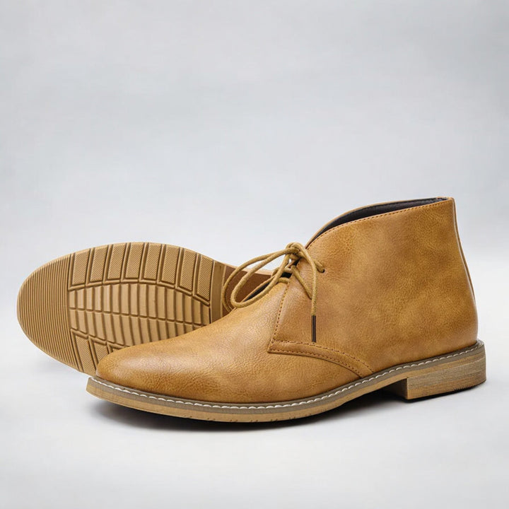 Andrew - Men’s Retro Leather Chukka Boots