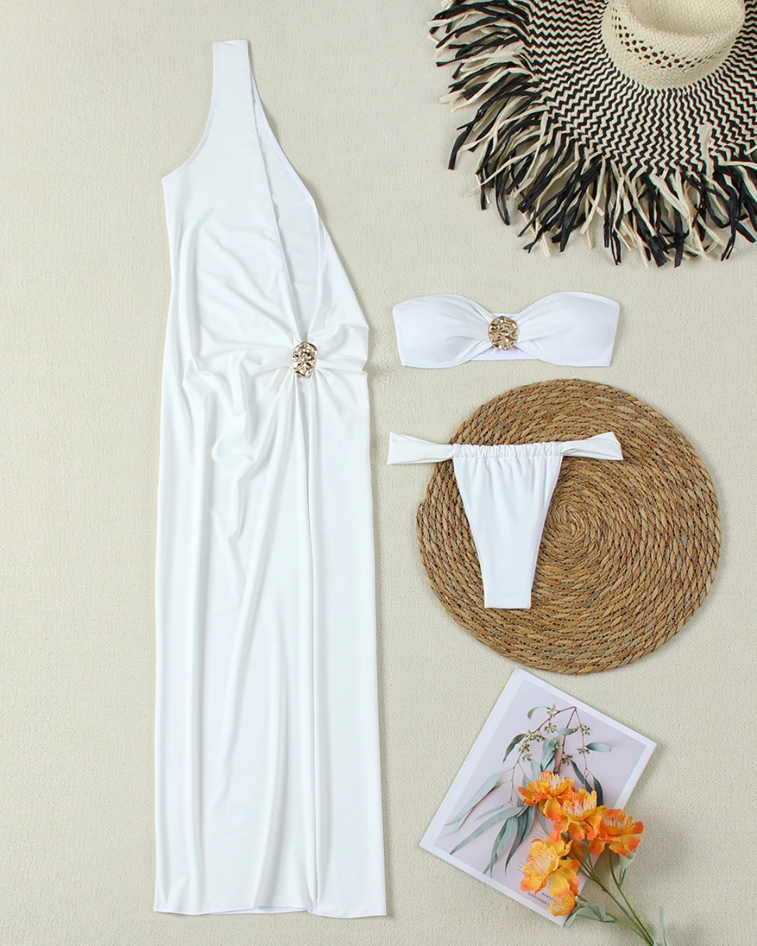 Ainsley - 3-Piece Women's Bandeau Bikini Set