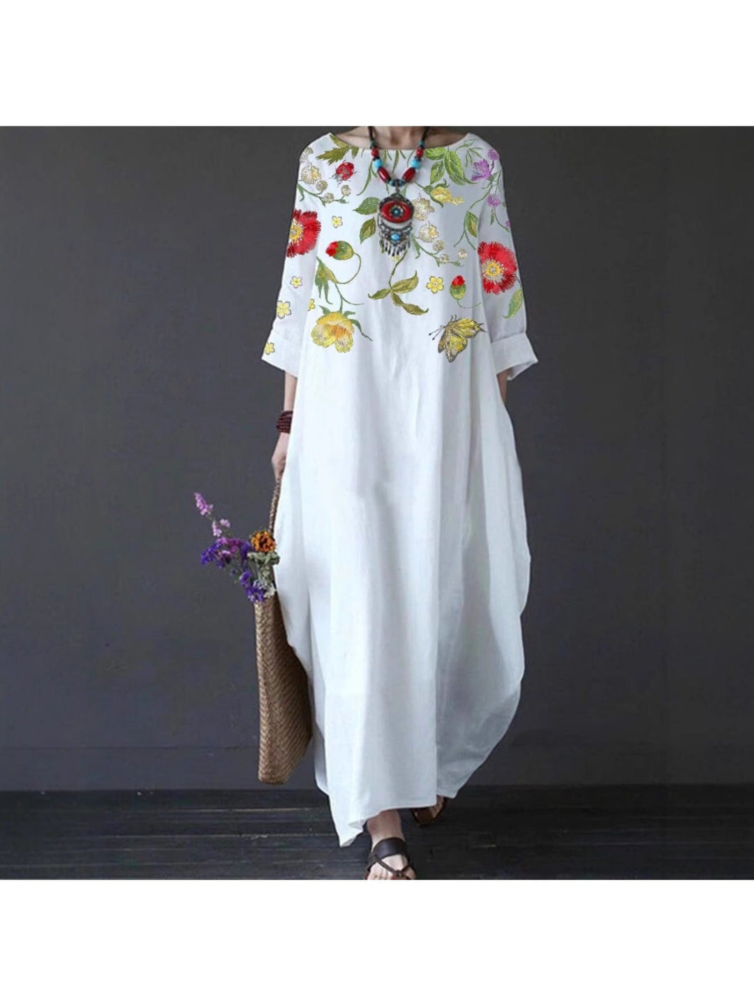 Winifred - Effortless Bloom Casual Maxi Dress