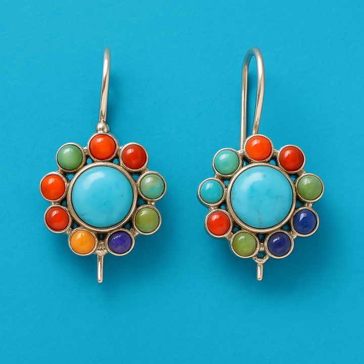Alethea - Ethnic Multicolor Round Women’s Earrings