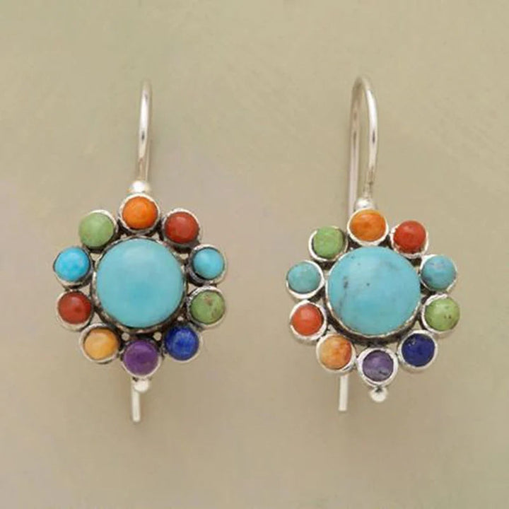 Alethea - Ethnic Multicolor Round Women’s Earrings