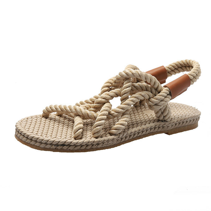 Mariel – Braided Rope Sandals