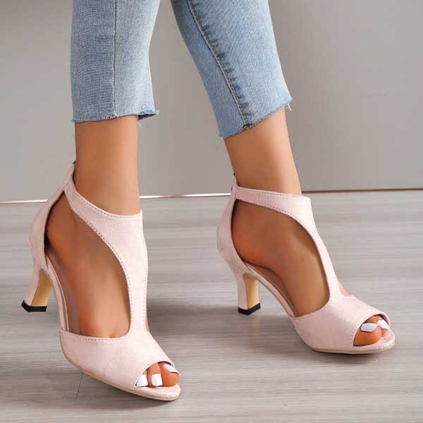 Nerissa – Cutout Peep Toe Heels