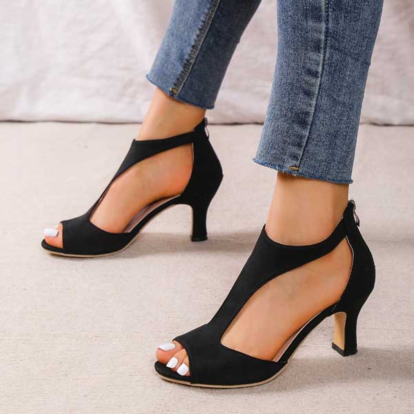 Nerissa – Cutout Peep Toe Heels