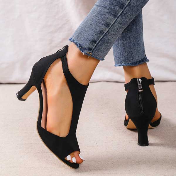 Nerissa – Cutout Peep Toe Heels