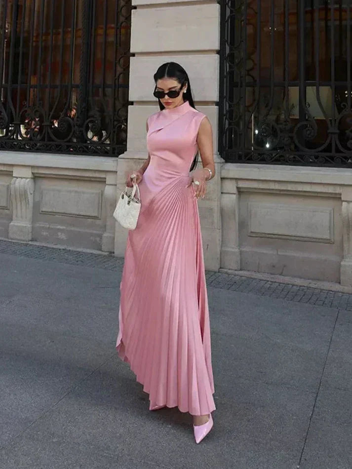 Beatrice - Timeless Spliced Draped Maxi Dress