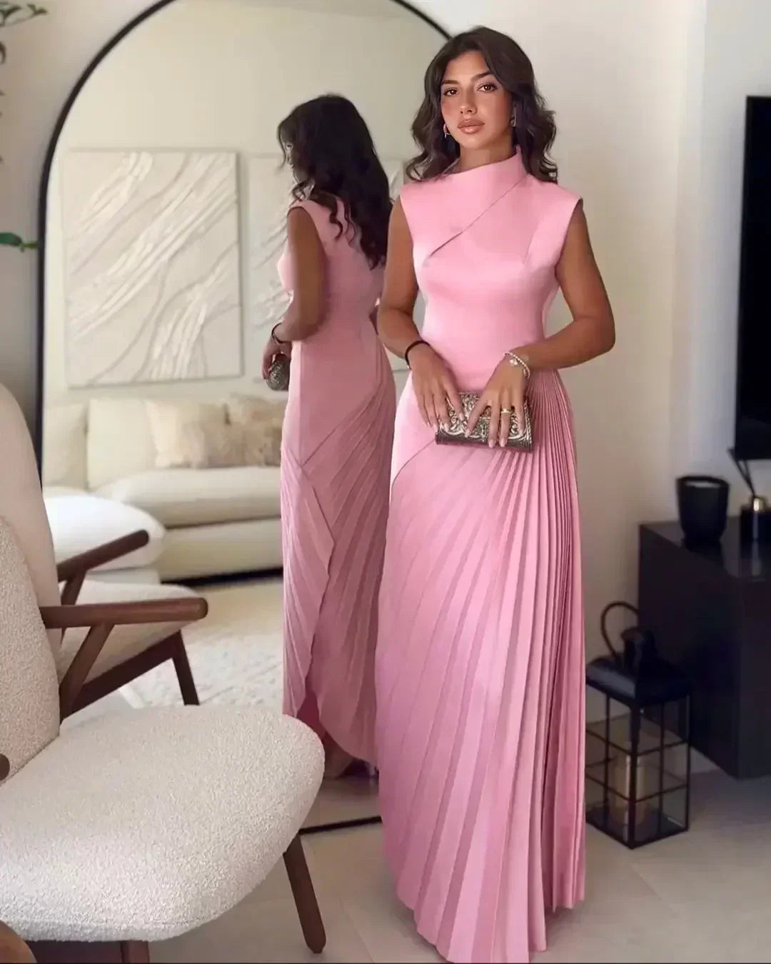 Beatrice - Timeless Spliced Draped Maxi Dress