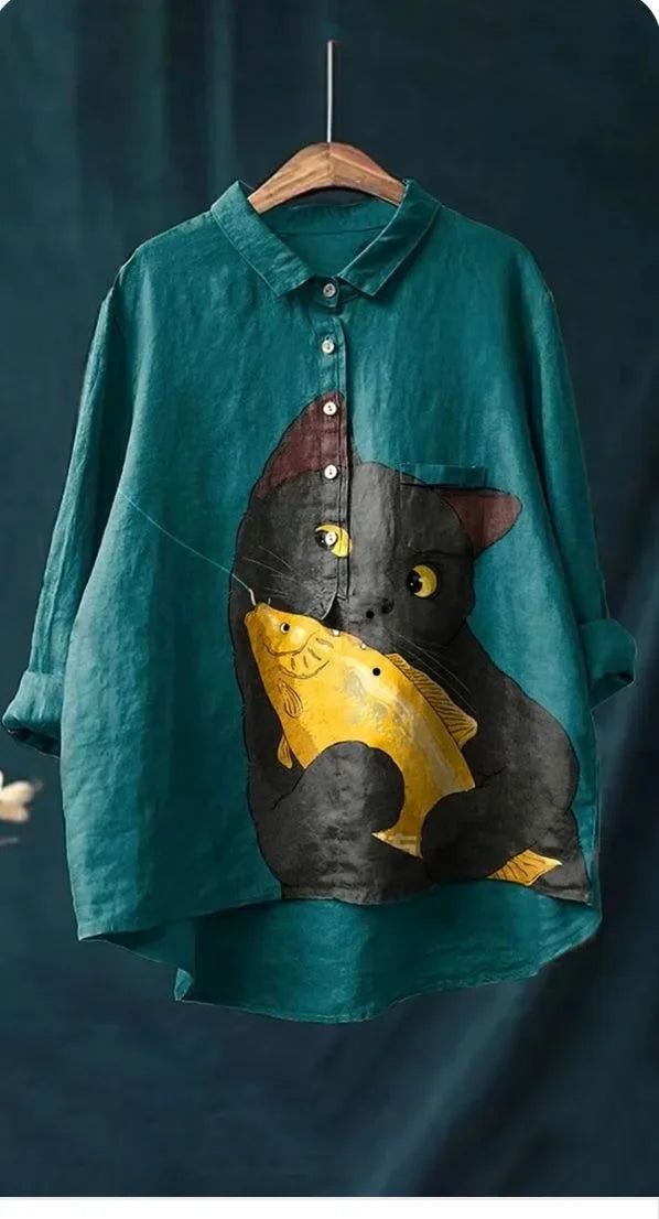 Addison - Creative Cat Art Shirt