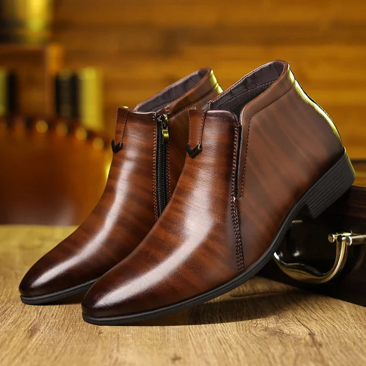 Anthony - Men's PU Leather Ankle Boots
