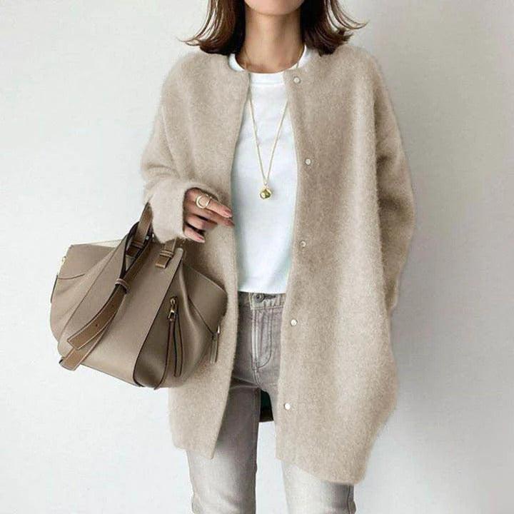 Zoey | Chic and Comfortable Woolen Jacket for Women