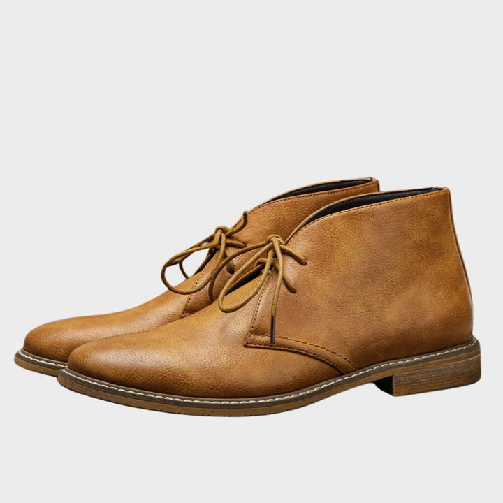 Andrew - Men’s Retro Leather Chukka Boots
