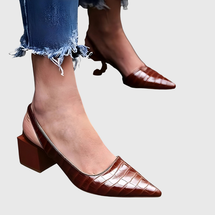 Isabella™ - Elegant Leather Heels