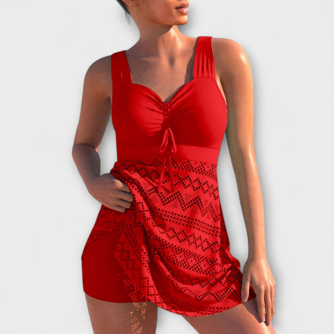 Adele - Skirt Style High Waist Two Pieces Swimwear