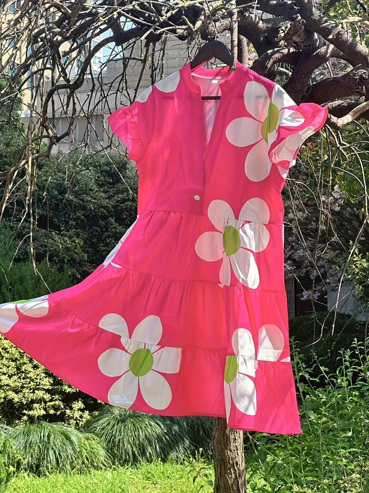 Aliza - Elegant Curves Blooming Style Dress