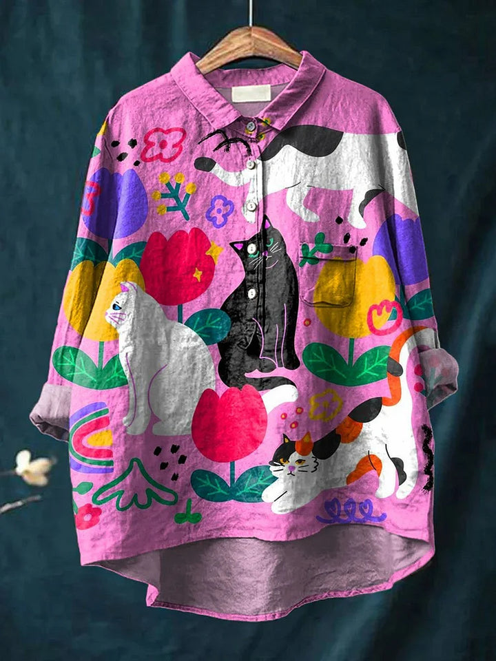 Addison - Creative Cat Art Shirt