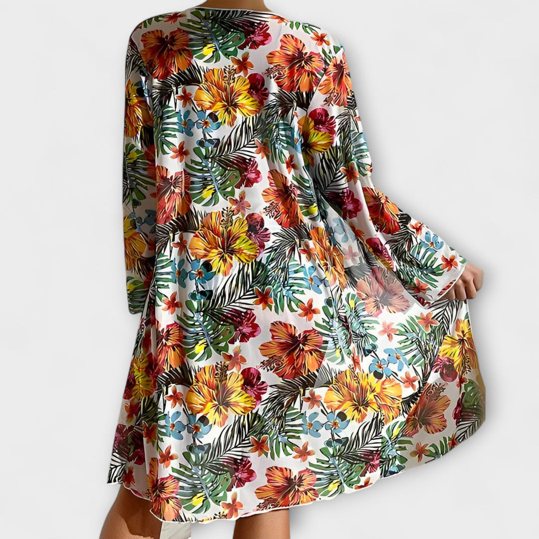 Ariel - High Waisted Bikini 3 Pieces Floral Bikini Set