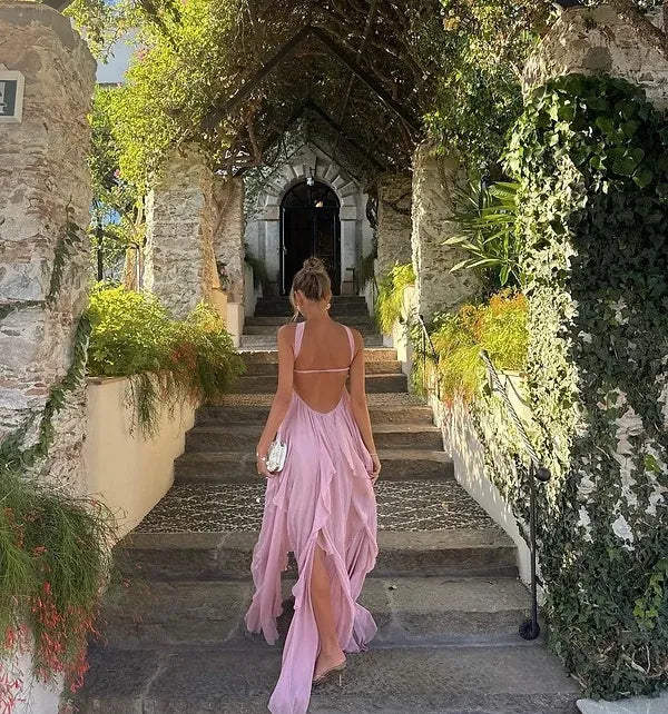 Abigail - Elegant Ruffle Strapless Maxi Dress