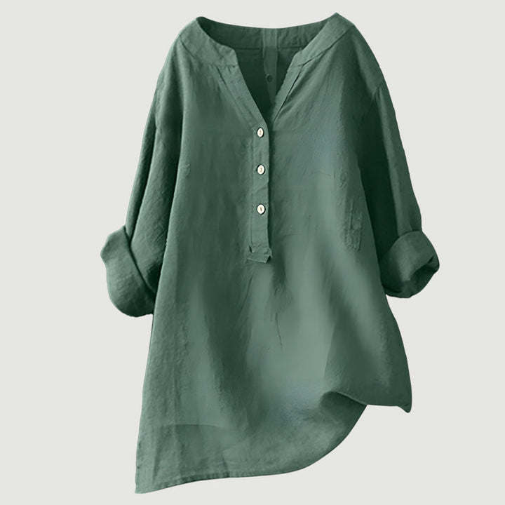 Zarina - Comfortable Linen Blouse