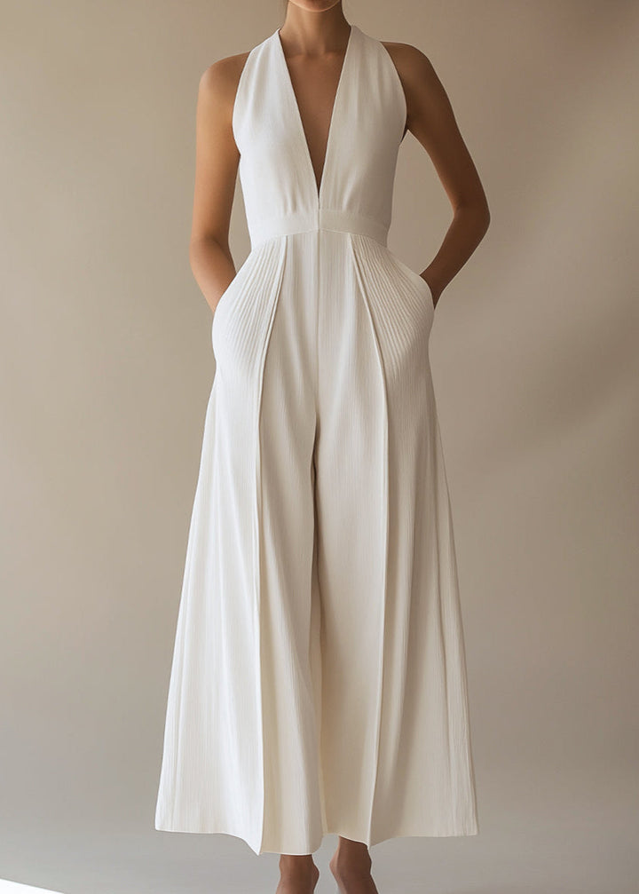 Angela - Women's V-Neck Party Jumpsuit