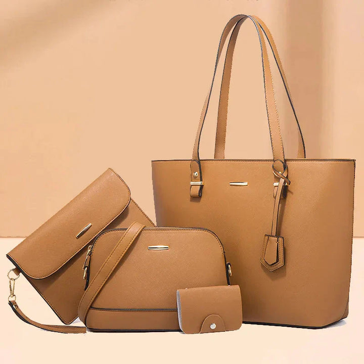 Ashby - Versatile 3-Piece Leather Handbag and Shoulder Bag Set