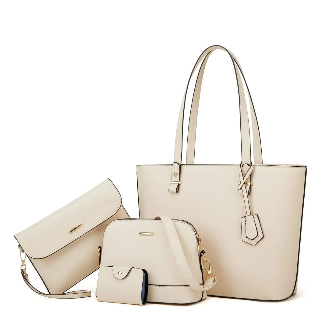 Ashby - Versatile 3-Piece Leather Handbag and Shoulder Bag Set