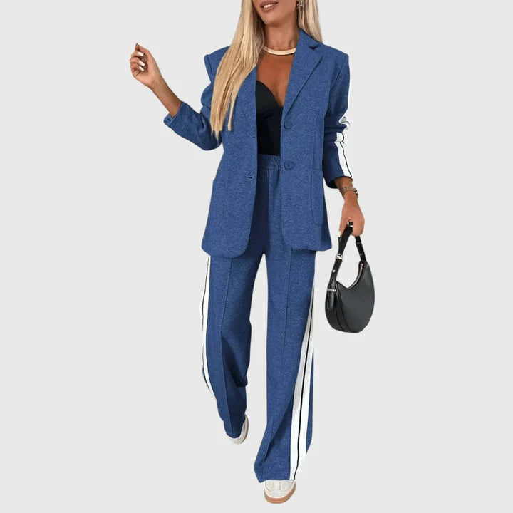Aurelia - Casual Collared Long Sleeve Suit