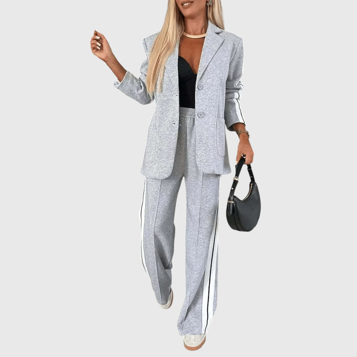 Aurelia - Casual Collared Long Sleeve Suit