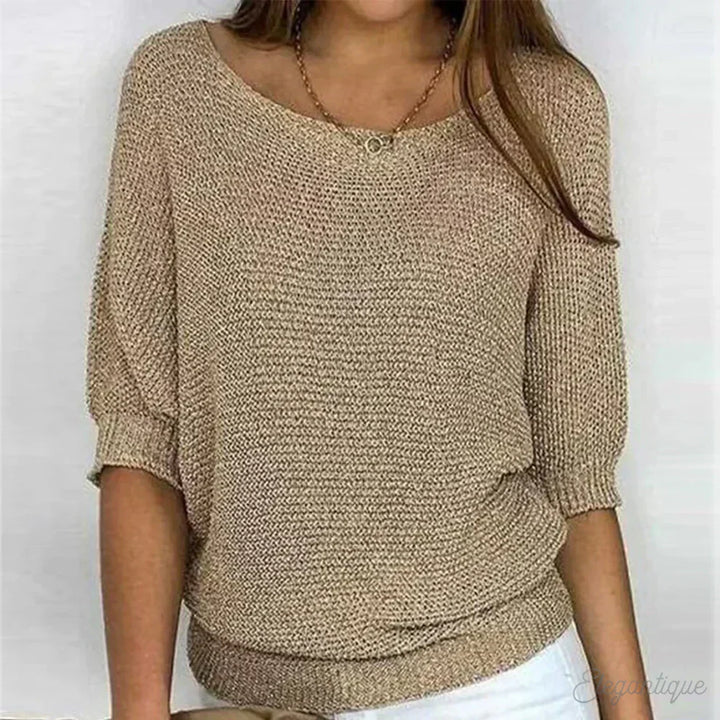 Natalie - Cozy Crew Neck Sweater